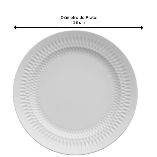 Prato 26cm Raso Oslo Porcelana Germer